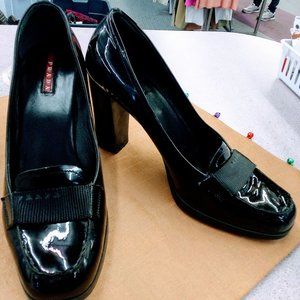 Prada loafer pumps